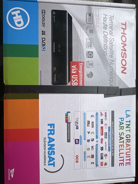 Recetor THOMSON de canais livres TNT FRANSAT