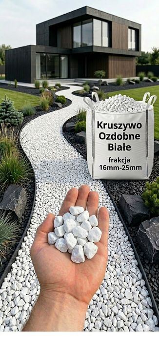 Kora kamienna kamienie ozdobne ogrodowe białe 350 zł