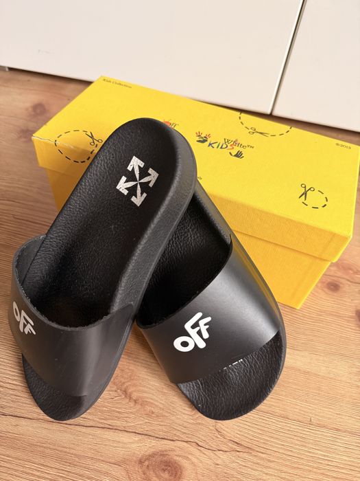 Klapki Off White basen plaża rozm 33/34