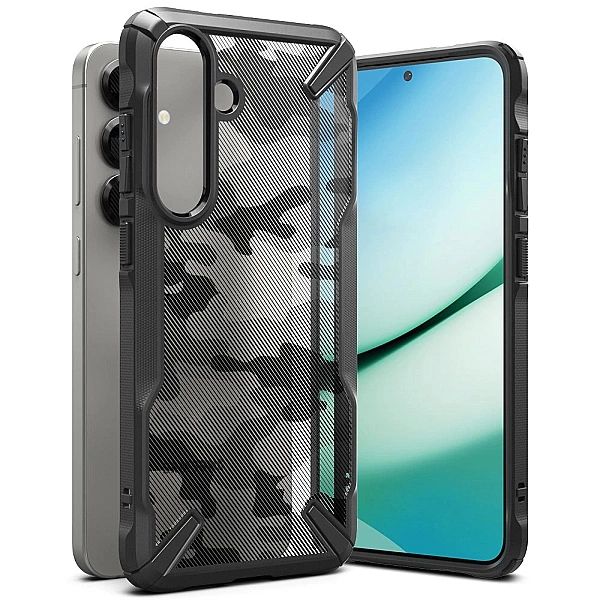 Etui Ringke Fusion X na Samsung Galaxy S25+ - czarny camo