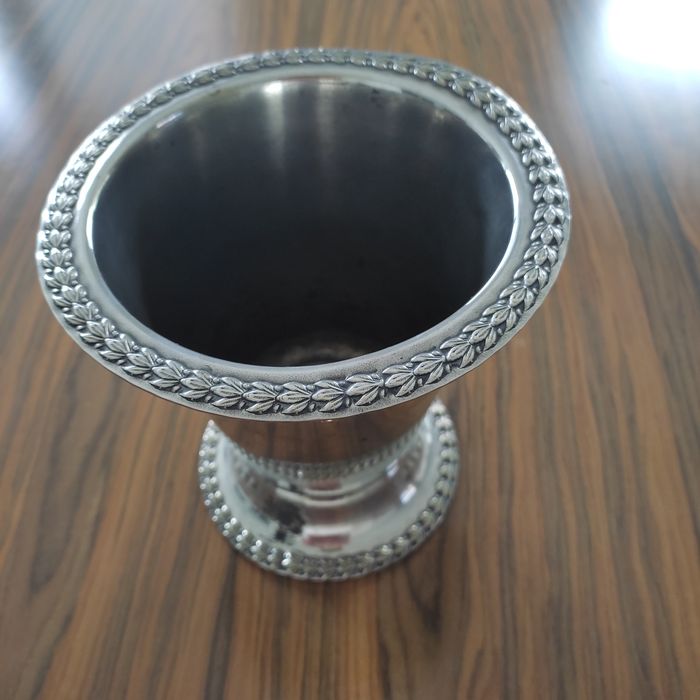 Balde de gelo em casquinha de prata