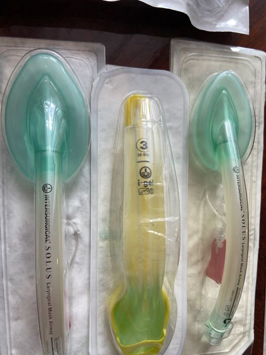 Ларингеальні маски, лар. труби розм 3 4  5 Агестезіологічні, дих шляхи