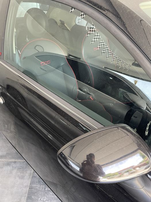 Fiat 500 cabrio preto