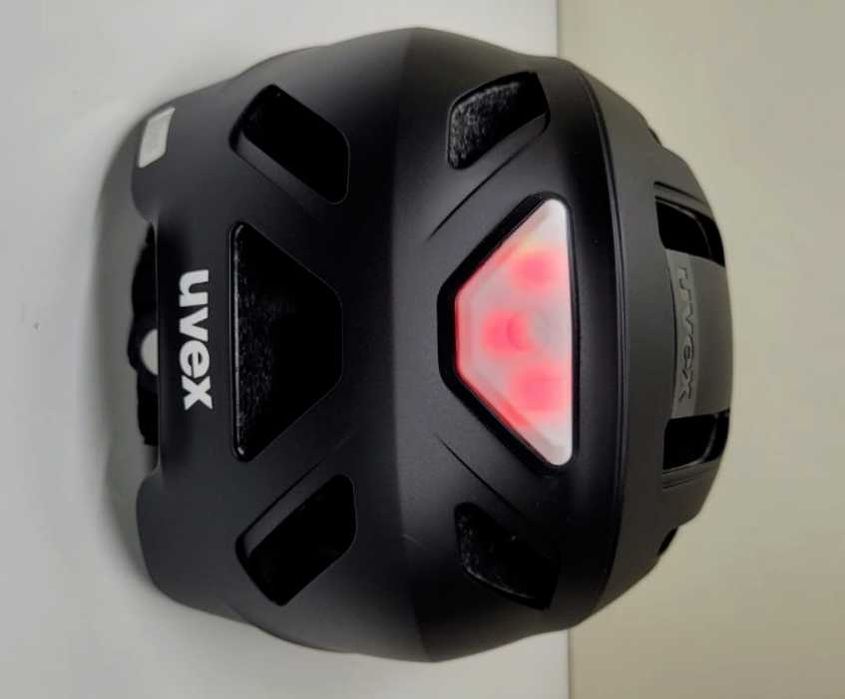 Kask rowerowy MTB miejski Uvex Urban Planet LED black mat 58-61cm
