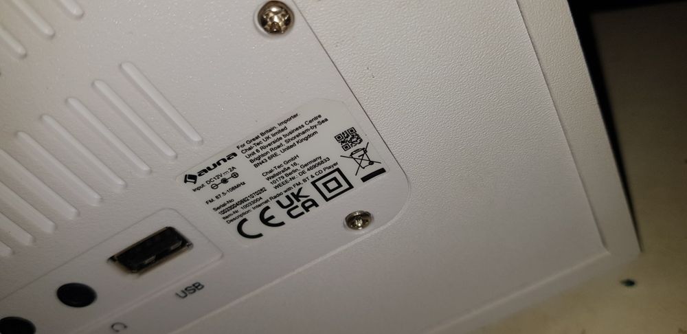 Интернет радио c Wifi Auna Silver Star CD Cube Белый