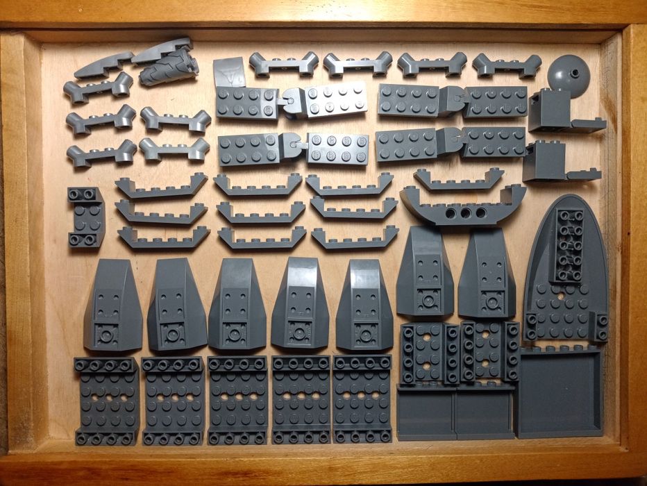 Lego деталі. Оригінал. Темно-сірі та світло-сірі кольори