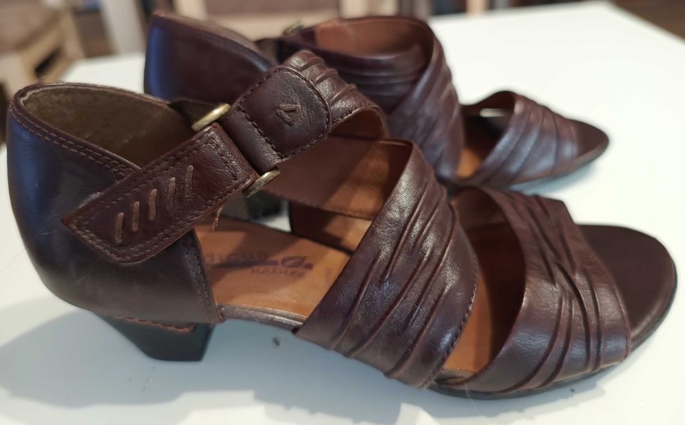 Sandały buty Medicus skórzane brązowe r 36 23,5cm