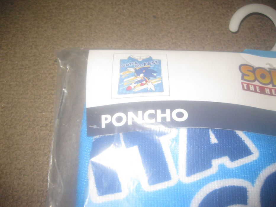 Poncho do “Sonic” Novo e Embalado!