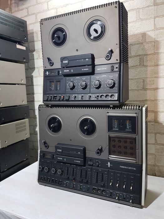 3 головий! Бобінний магнітофон/Бабиник Philips N 4504/4506 б/у з Німеч