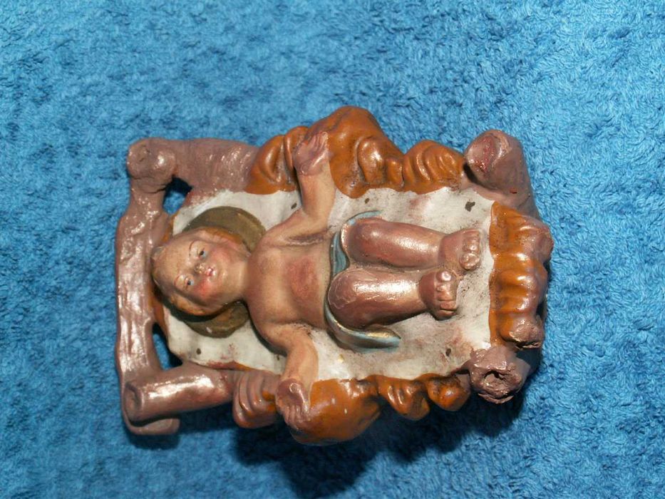 Dzieciątko -Jezusek do Szopki Bożonarodzeniowej - Figurka z Pap mache