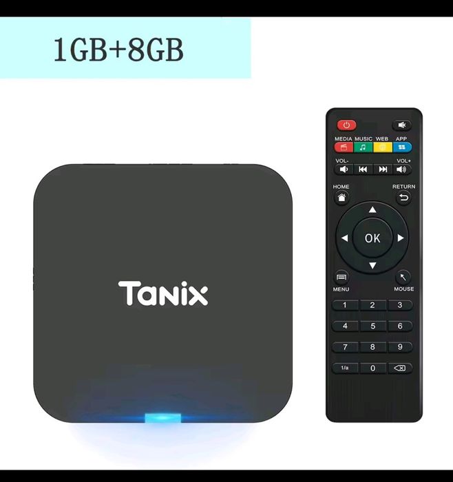 Box TV Android 1gb RAM  8gb Rom, Android 10, bluetooth NOVO
