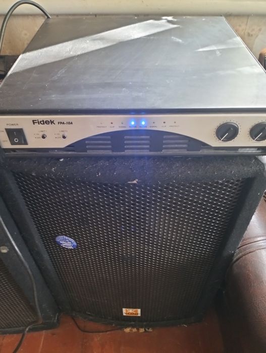 Колонки YONE Пара 400вт. + Підсилювач 2х550в.