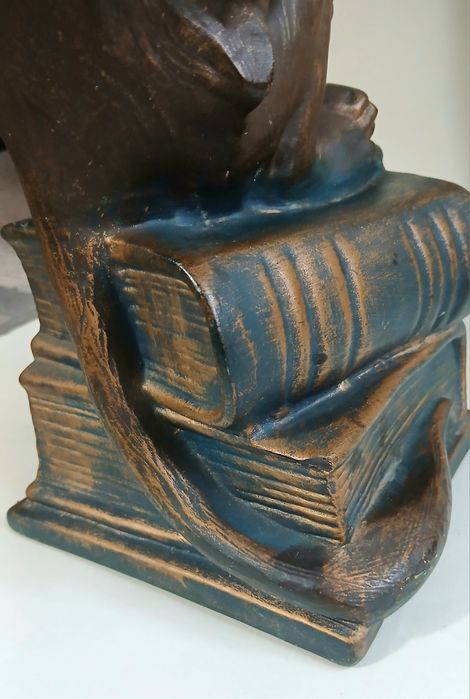 Винтажная большая керамическая копилка Обезьяна Дарвина 37 см