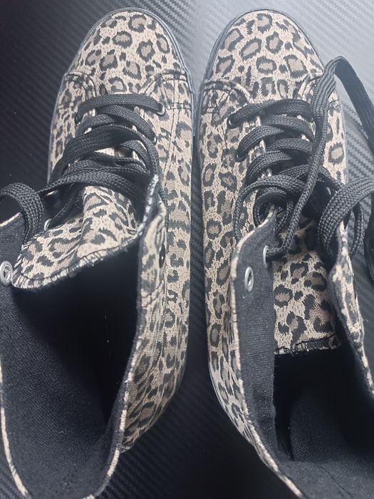 Trampki wysokie w panterkę roz 41