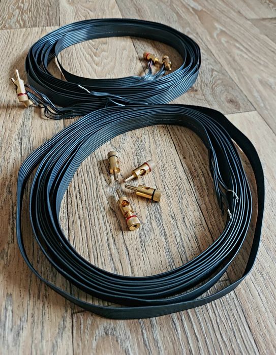 Zoller HiFi Design Mamba Black płaskie kable głośnikowe 2 x 5 metrów