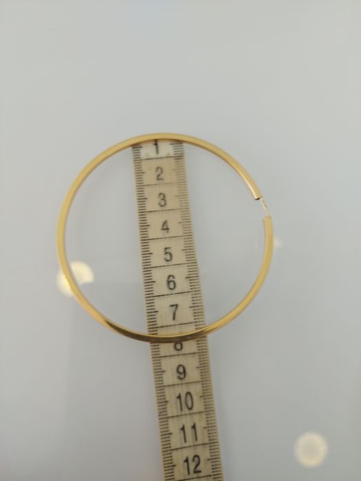 Argolas em ouro de 19,2kt