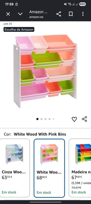 Estante de brinquedos