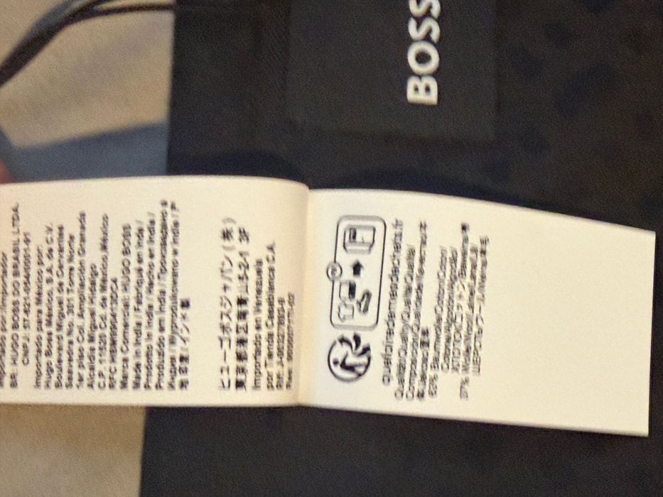 Szal Boss Hugo Boss czarny bawełna + wełna