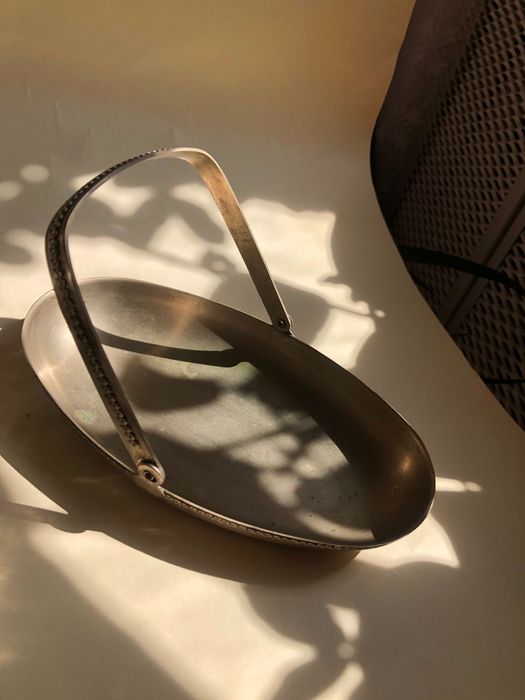 Сахарница конфетница из мельхиора СССР