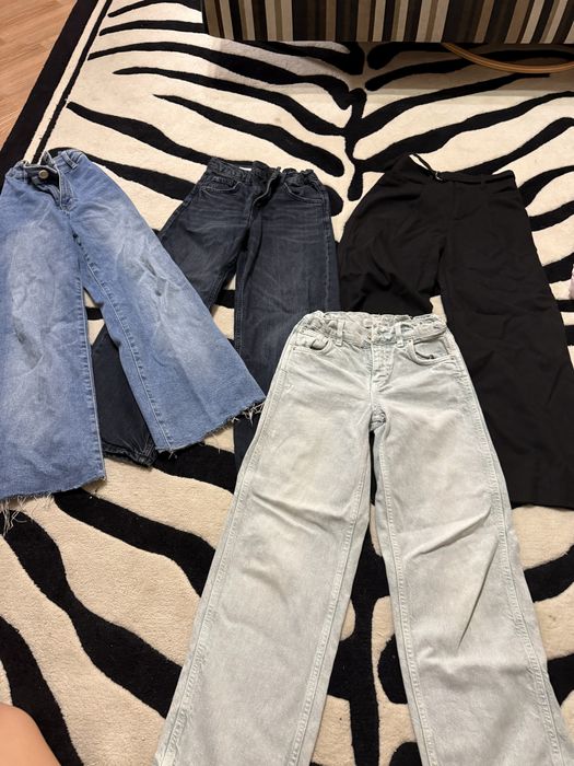 Джинси на дівчинку zara wide leg mom 134