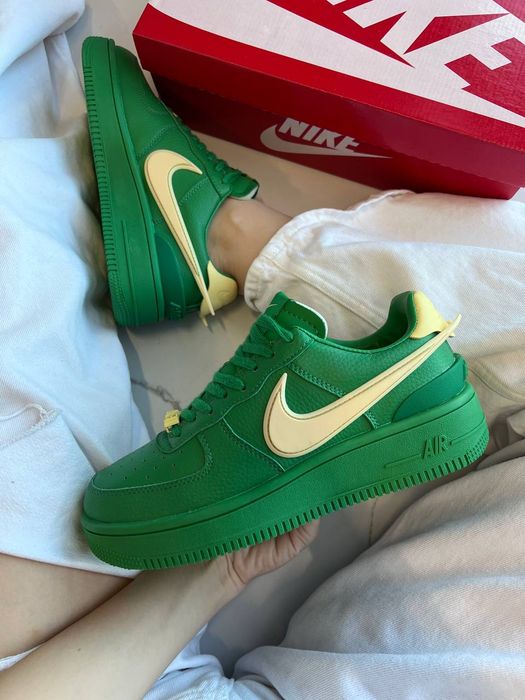 Кросівки Кроссовки Nike Air Force 1 Low x Ambush Pine Green Зелёный Зелений Кросовки демісезон