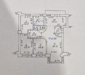 Продажа 4к.кв. 105 квм Центр Рымарская , м. Историч музей