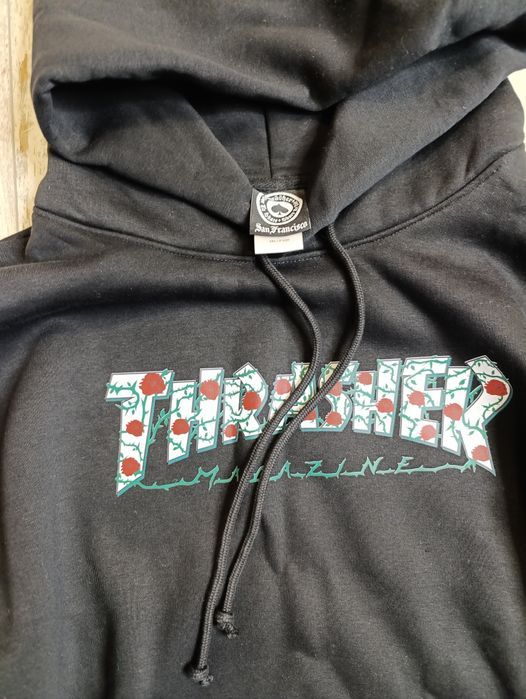 Продам худі Thrasher Roses dark blue and black sk8 Y2K