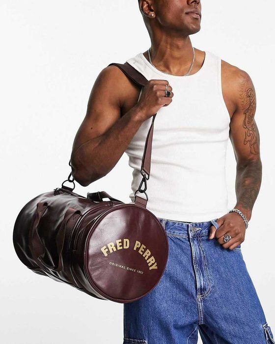 Спортивна сумка Fred Perry Barrel для залу, фітнесу, подорожі. Спортивная сумка для фитнеса