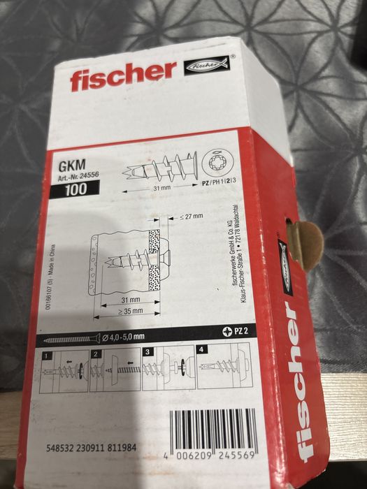 Kołki metalowe do płyt GK