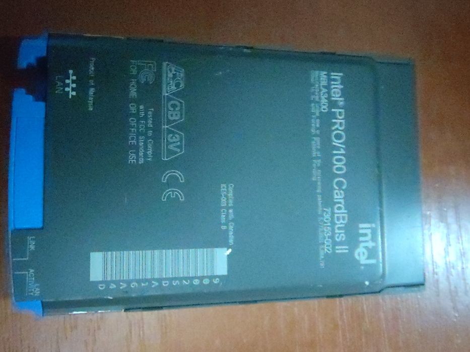 Раритетный модем Intel PCMCIA