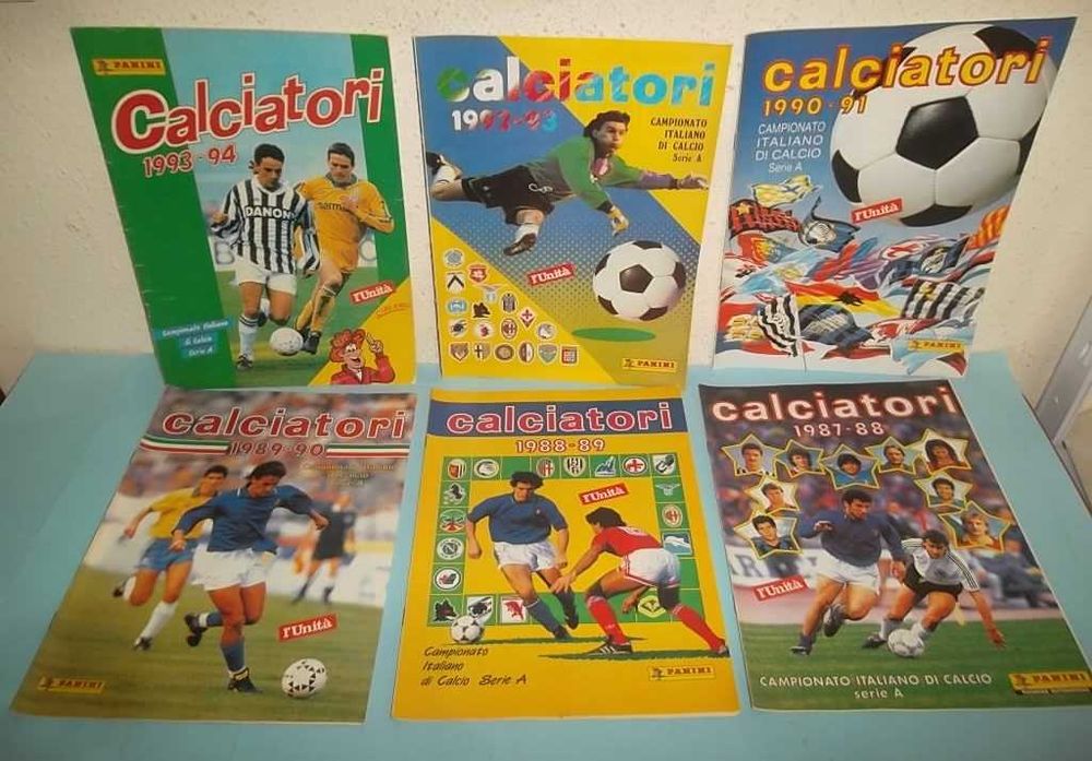 Campeonato Italiano de 1961 a 1994, Lote 32 cadernetas (reproduções)