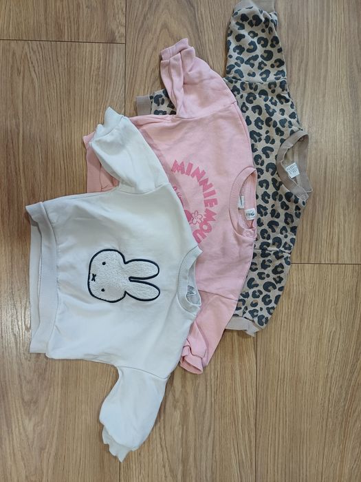 Zestaw ciuchów hm body bluzy getry