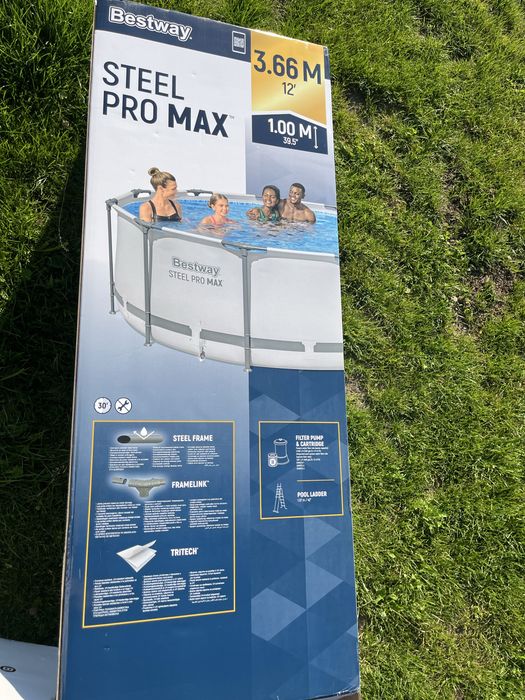 Basen ogrodowy Bestway Steel Pro Max 366 × 100 cm –