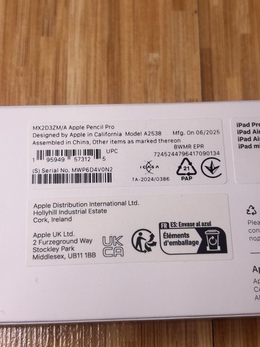 NOWY z XKOM - Oryginalny Rysik Apple Pencil Pro MX2D3ZM/A