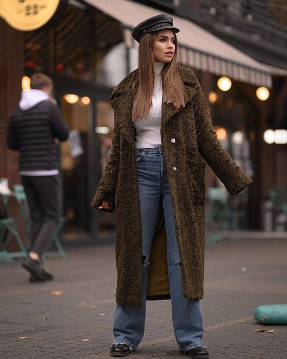 Зимове пальто каракуль