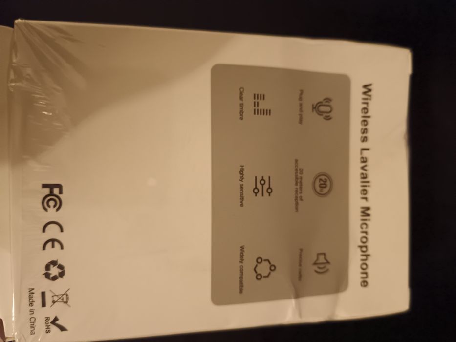 Par de microfones wireless lavalier