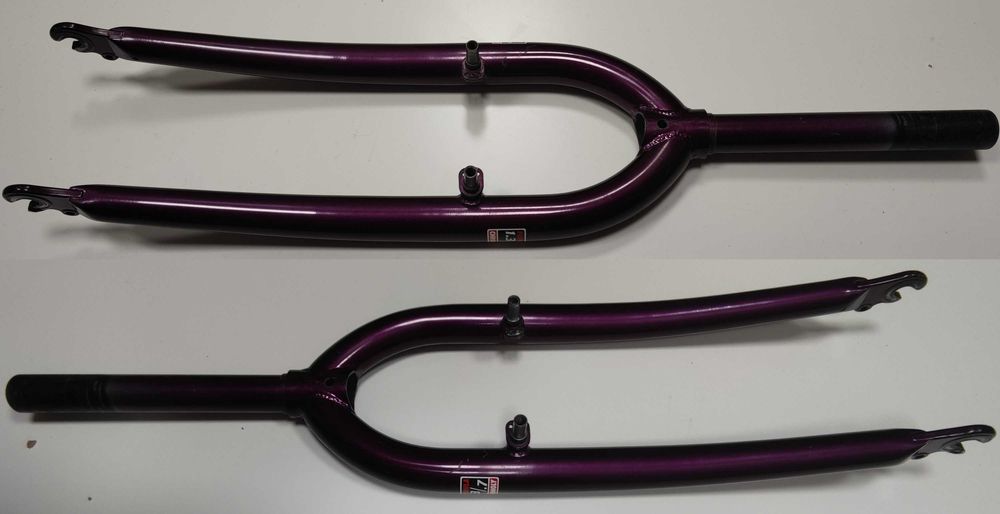 Rarytas sztywny widelec Univega 1" stalowy 26" Formula ahead 871g