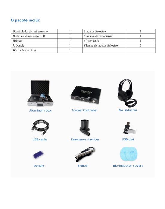 Dispositivo de Biorressonância Biophilia Tracker 5X ULTRA - O mais completo e atual do mercado