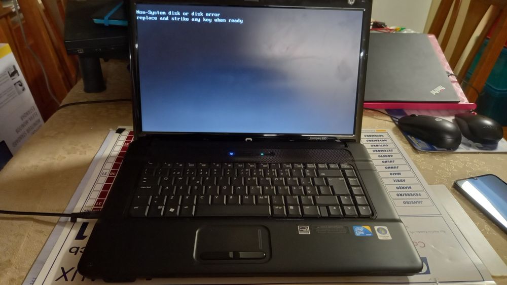 PC portátil Compaq 610 para peças
