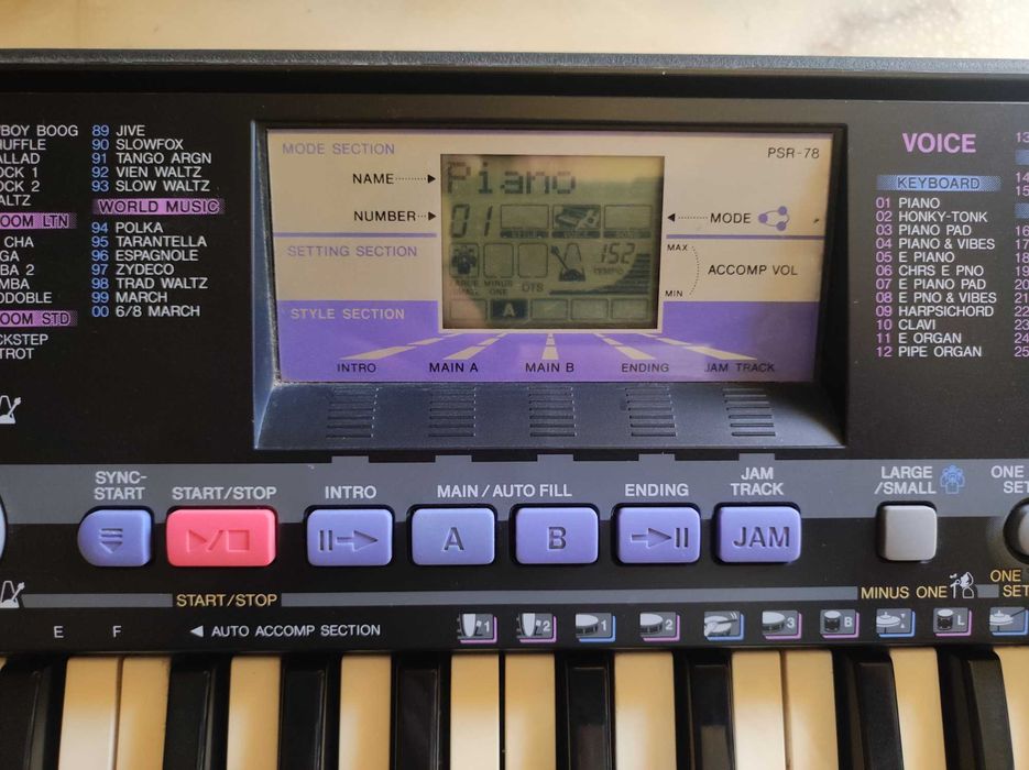 синтезатор Yamaha PSR-78