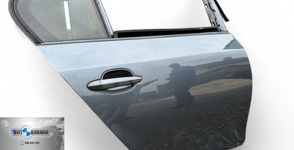 Drzwi prawy tył BMW E60 platingrau metallic (A68/7)