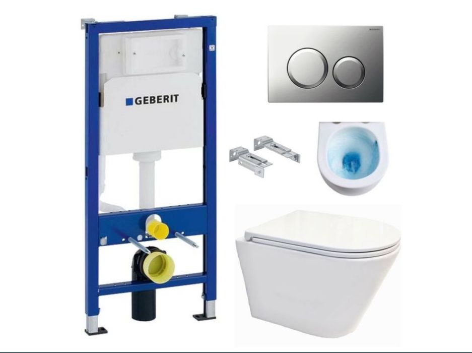 Інсталяція Geberit Duofix Delta з унітазом Orion Tornado