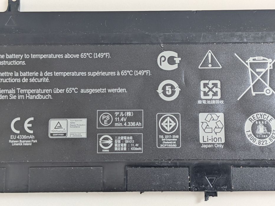 Оригінальна батарея DELL CB1C13 для  ноутбука Chromebook 11