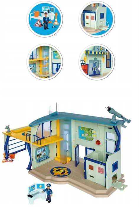 Набір поліцейська станція Сем і рятувальний вертоліт