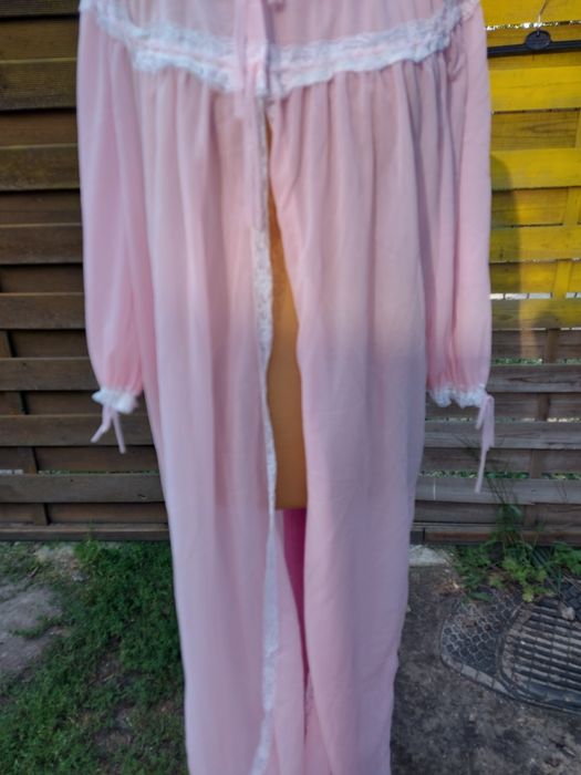 Stary szlafrok damski unikatowy z czasów PRL rozmiar 2XL/3XL