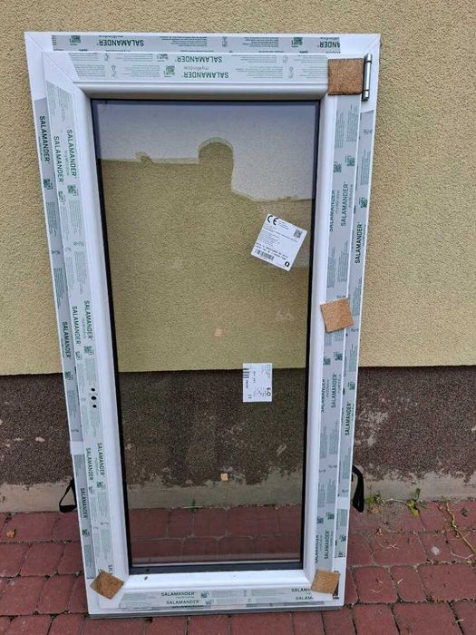 Okno białe prawe, 72x144cm NOWE dwuszybowe