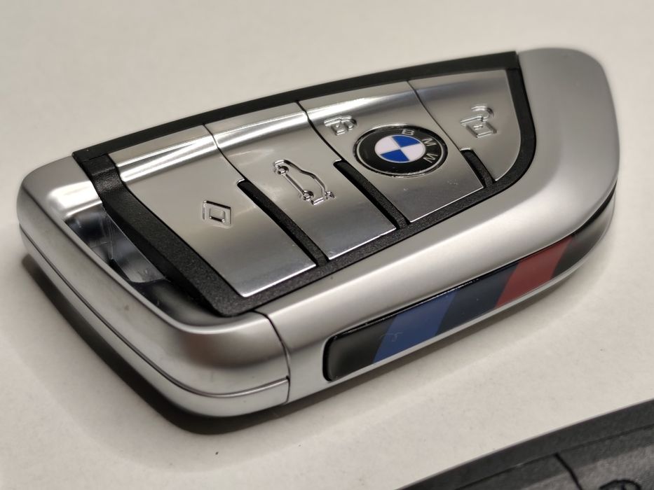 Carcaça Chave Comando BMW G-Series G20 G30 G01 G05 G11 G12 M 3 / 4 Botões Alumínio Faixas M Lâmina Novo