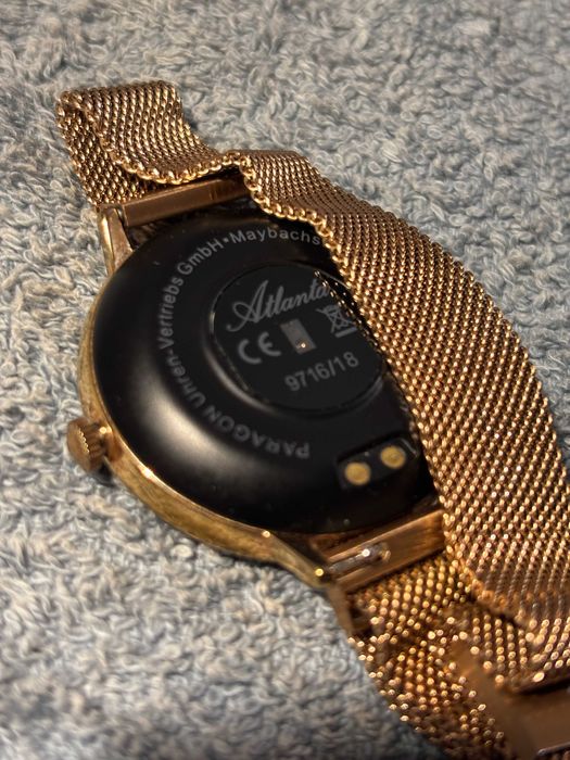 Smart Watch Atlanta, kolor złoty, komplet + paski, stan bdb 100% OK