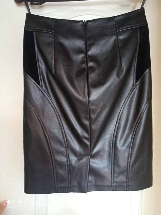 Юбка карандаш из экокожи