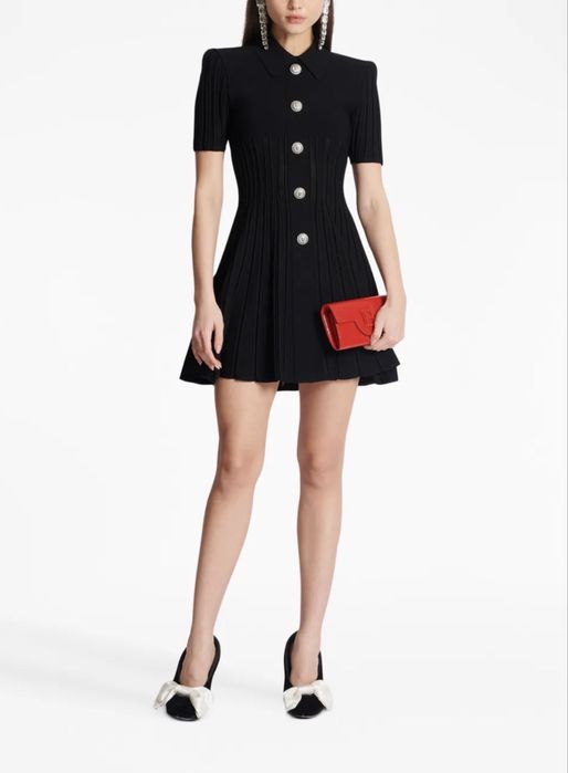 Сукня чорна Balmain